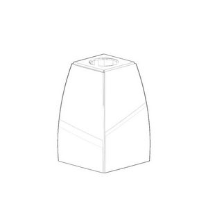 Aansluiting 52,68x52,68x81,5mm chr
