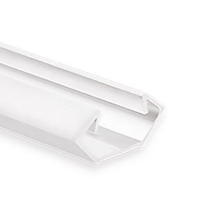 LED profiel PO23n L=2mtr. LED strips max. 11mm wit RAL9010