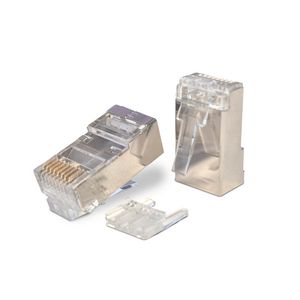 Kist a 25st. Connector 8p8c RJ45 rond massief cat 6A afgesch