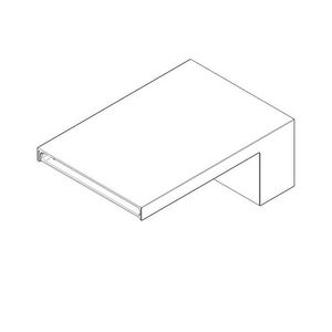 Uitloop 180x100x265mm chr