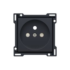 Afwerkingsset stopcontact penaarde/besch.afsl. anthracite