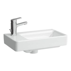 Fontein 480x280mm 1 kr.gat asymetrisch links lcc-wit