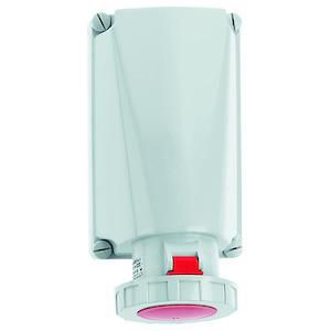 Wandcontactdoos 6h 125A 5P 400V IP67 260x160 Ni