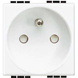 Wandcontactdoos 2P + a cebec 2 modulen Living VVE=10