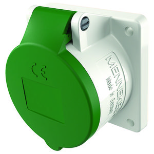 Inbouwwandcontactdoos 16A 4-polig  10H 50V 100Hz IP44 TWIN