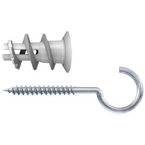 Gipsplaatplug GK met ronde haak