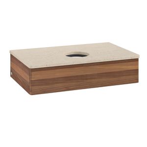Wastafelonderkast Antao 800x190x500mm Warm Walnut L08013HM