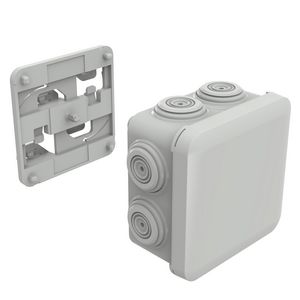 Doos a 10st. Plexo CAB Kit adapter+lasdoos 80x80mm hal.vrij