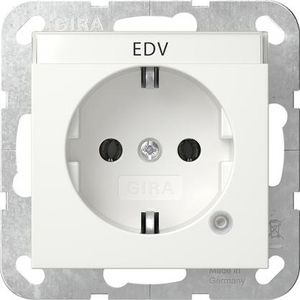 wandcontactdoos met randaarde ctrl.l. + TK System 55 zuiver wit