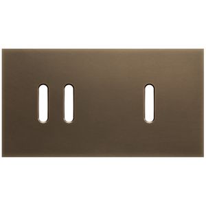 2-voudige afdekplaat horizontaal 71mm centerafstand voor een twee