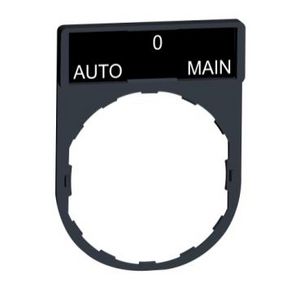 Schild 30x40mm etiket 8x27mmAUTO-O-MAIN" XB4/XB5 VVE=10