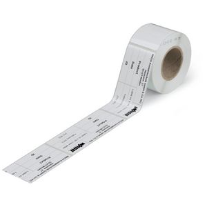 Typeplaatjes 70 x 33 mm wit 210-801