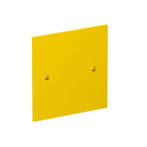 Afdekplaat blind 95x95mm polyamidpsgelb 1021