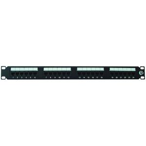 Patchpaneel 24 poorten 1HE CAT5e