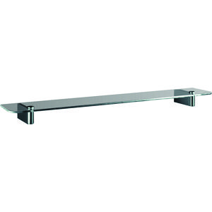 Connect glazen legplank /planchet 500mm chroom/helder glas incl. bevestiging