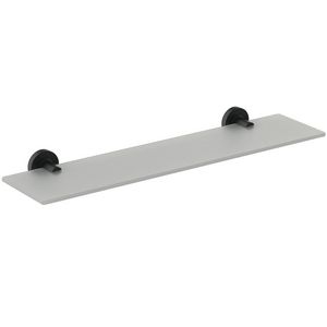 IOM glazen legplank 52cm van mat glas silk black (mat zwart) A9124XG
