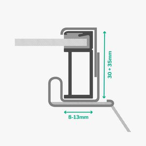 Boxclips 756007 tbv BirdBlocker  h=30mm b=8-13mm VVE=50