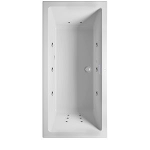 Whirlpool Lugo Rihopool 180x80cm systeem FLOW rechts hoogglans wit