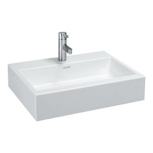 Living City meubelwastafel 600x460x155mm wit m.kraang/overl.