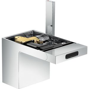 AXOR MyEdition 1-hendel bidetmengkraan met afvoerpluggarnituur zonder plaat chroom