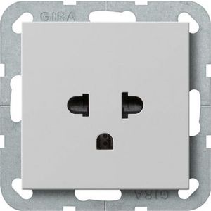 wandcontactdoos EURO-US System 55 grijs m