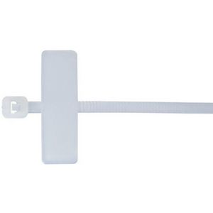 Kabelbinder met tekstplaat 102x2,5mm naturel VVE=100