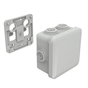 Doos a 10st. Plexo P31+ Kit adapter+lasdoos 80x80mm