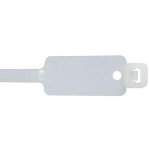 Kabelbinder met tekstplaat 200x4,7mm naturel VVE=100