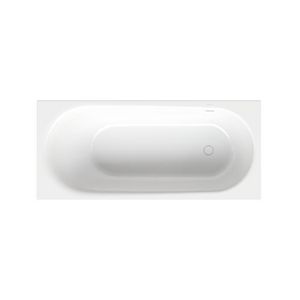 Ligbad staal geglazuurd BetteComodo 180x80cm wit voet RE/overl.achter z.poten