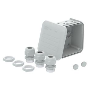 Junction box with 3xV-TEC VM and 3x116 Polypropyleen