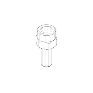 Aansluiting Adapter 17x38x19mm chr