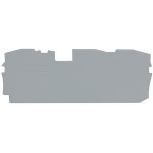 Afsluit- en tussenplaat 1 mm dik grijs 2010-1391 VVE=25