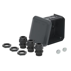 Junction box with 3xV-TEC VM and 3x116 Polypropyleen