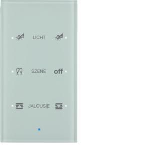 Tastsensor KNX-touch geconfig. 3-v berker TS Sensor glas