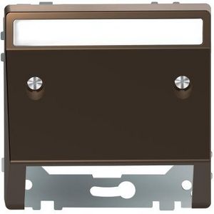 Schuine afdekkap voor inbouwelement Mocca metallic SysD