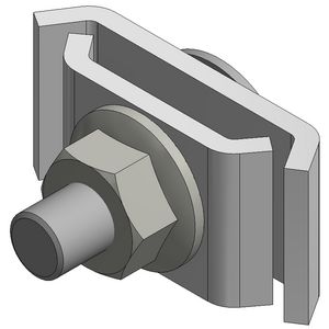 Koppelklem draadgoot 760201 verzinkt