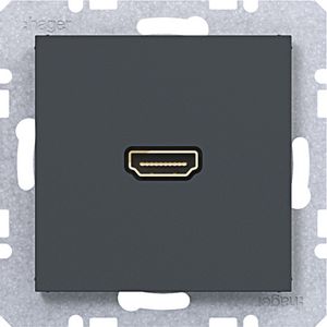 HDMI-contactdoos A.x/C.x antraciet