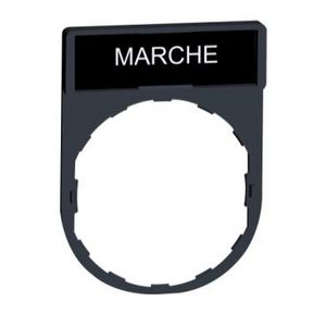 Schild 30x40mm + etiket 8x27mmMARCHE" XB4/XB5 VVE=10