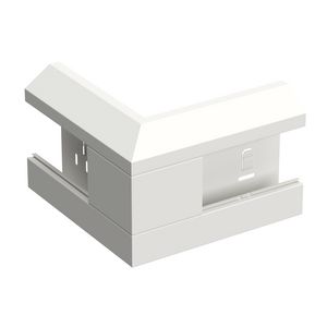 Buitenhoekstuk +D YH-165V/52 WGX signaalwit RAL9003