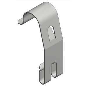 Dekselklem draadgoot RVS h=60 clip-on