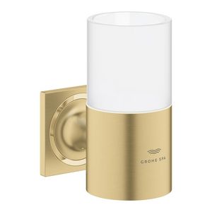 Allure houder (voor zeepdispenser & glas) 40278GN1 cool sunrise geborsteld (mat goudkleurig) (Spa colors coll.)