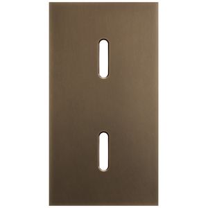 2-voudige afdekplaat Verticaal 71mm centerafstand voor twee enkel