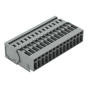 1-draads male steker CAGE CLAMP 4mm² grijs VVE=15