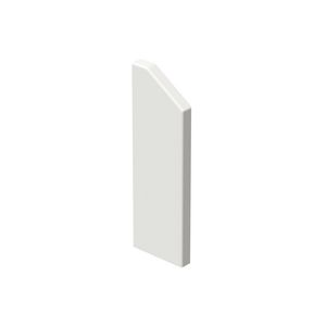 Eindschot wandgoot ESH-165V/52 rechts WGX signaalwit RAL9003
