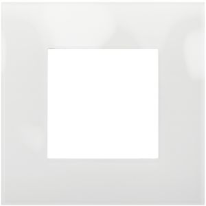 Enkelvoudige afdekplaat Pure liquid snow white