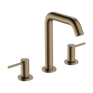 Tecturis S 3-gats wastafelkraan 150 met afvoerplug Brushed Bronze