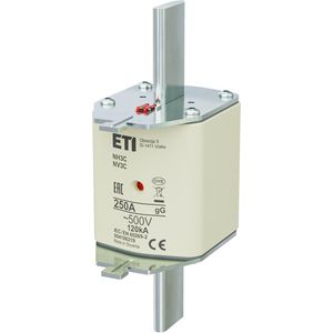 Zekering 500V 250A NH3 C gG VVE=3