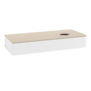 Wastafelonderkast Antao 1200x190x500mm White Matt Lacquer K12113MT