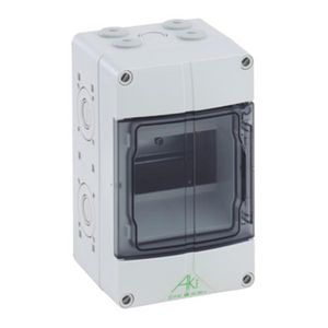 Modulaire verdeler / verdeelkast AKi compact grijs P65 IK08 5 modules