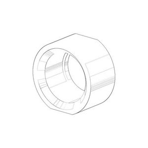 Bevestiging Moer sleutelvlak 1/2" chr